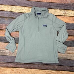 Patagonia Gray 1/4 Zip Up Lightweight Fleece Pullover Women's